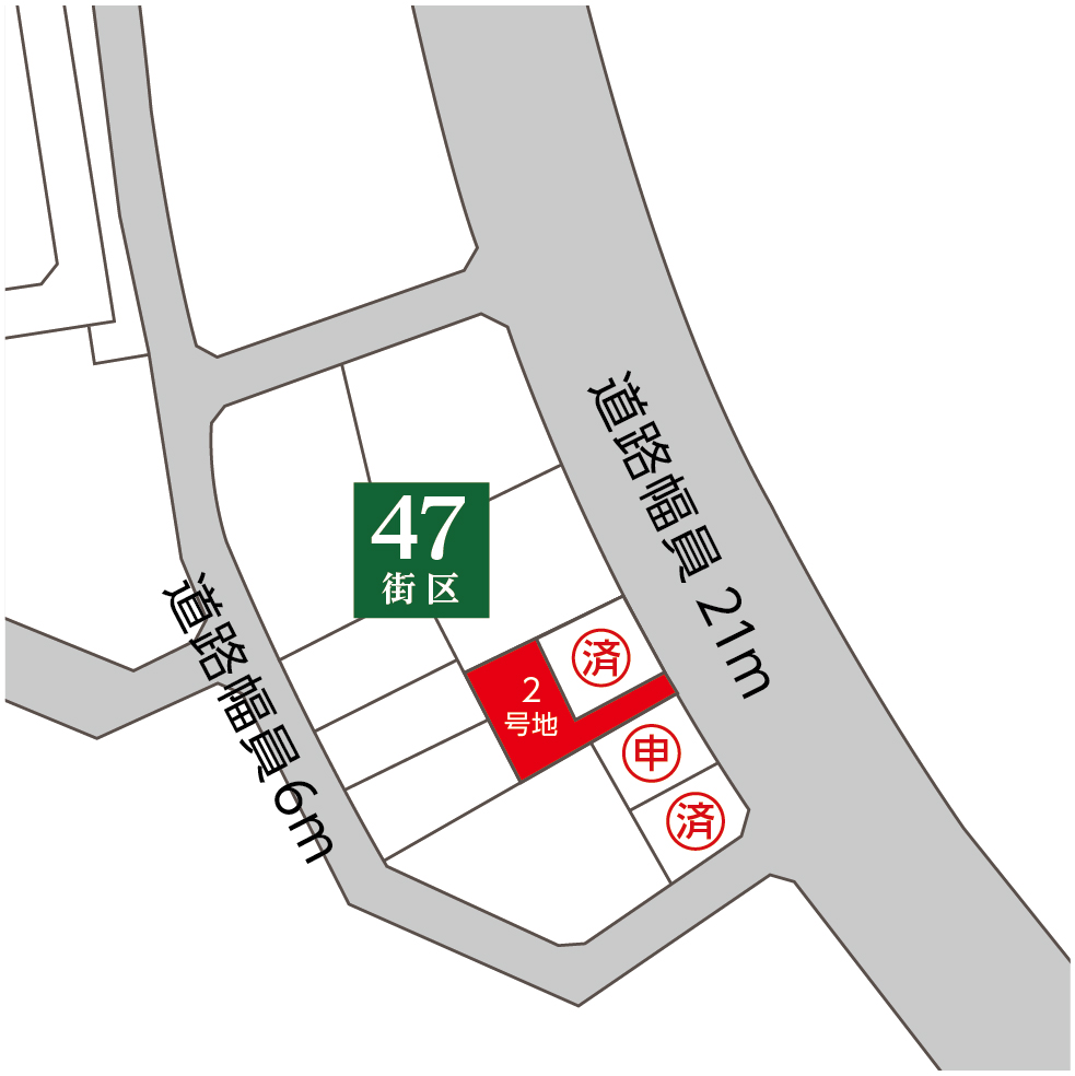 筑紫野市筑紫駅西口区画整理地47街区2号地