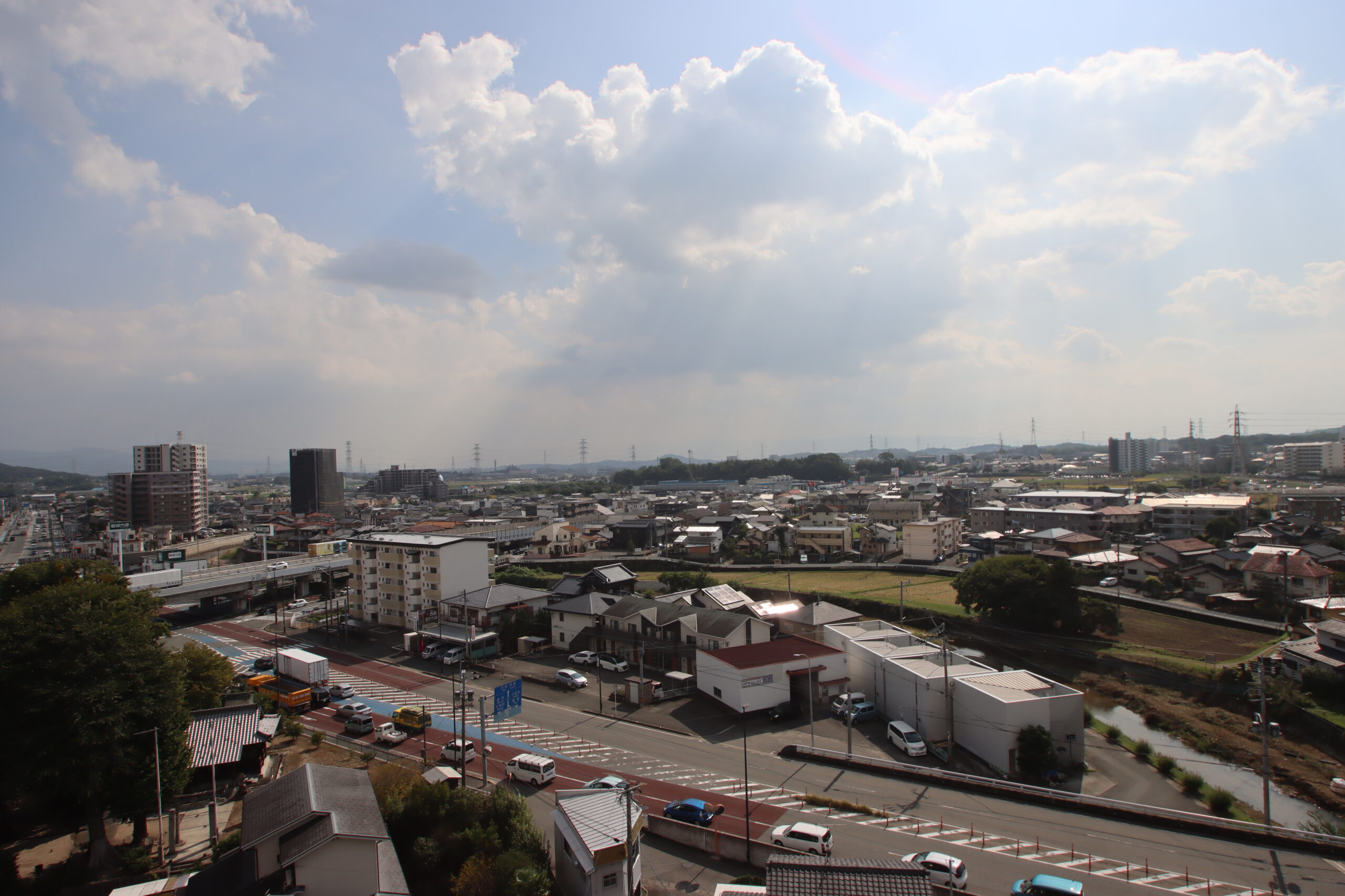 部屋からの展望。見晴らしがいいですね♪