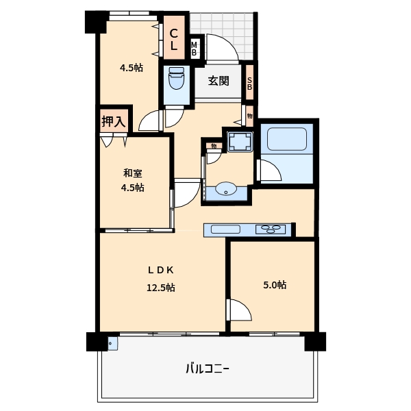 和室も含めた3LDK♪